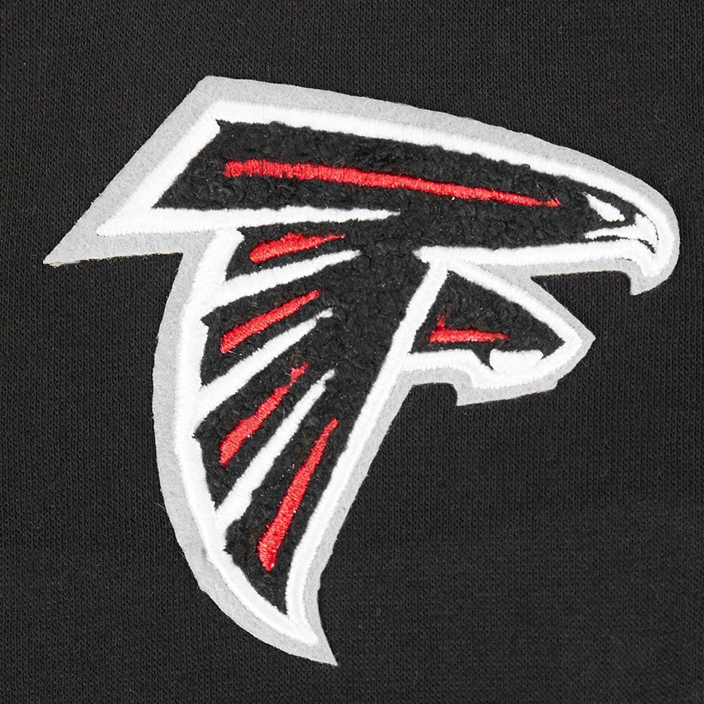 NFL ATLANTA FALCONS CLASSIC LITTLE GIRLS  FLEECE FULL ZIP HOODIE (BLACK) - Image 8