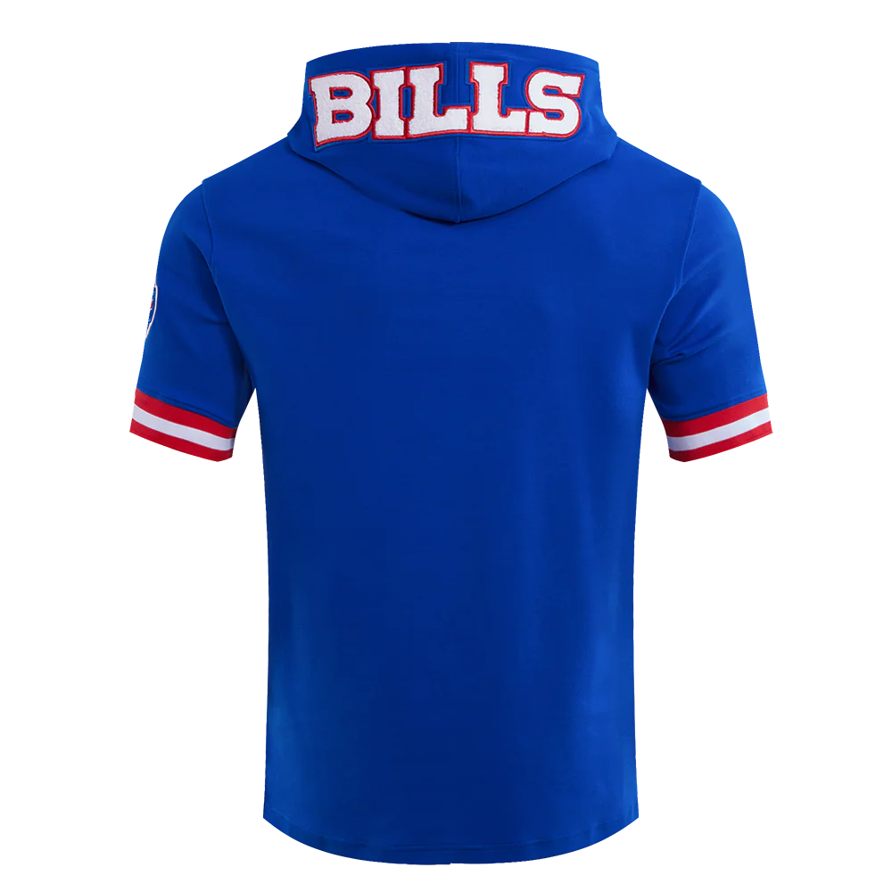 NFL BUFFALO BILLS JOSH ALLEN #17 MEN'S SHORT SLEEVE PULLOVER HOODIE (ROYAL BLUE/RED) - Image 3