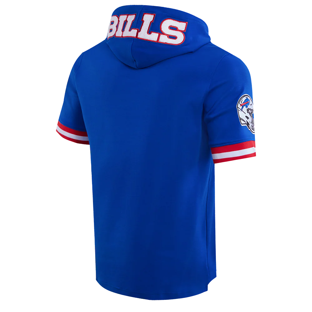 NFL BUFFALO BILLS JOSH ALLEN #17 MEN'S SHORT SLEEVE PULLOVER HOODIE (ROYAL BLUE/RED) - Image 4