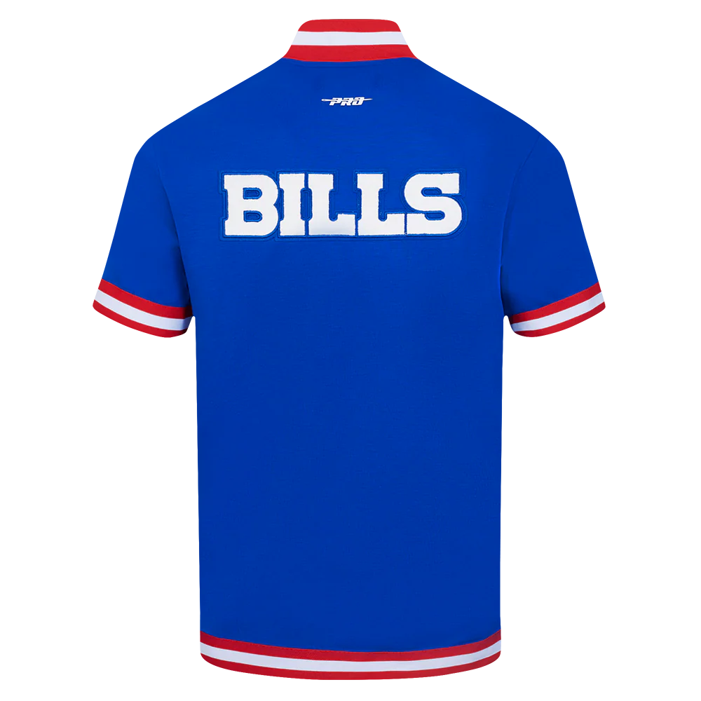 NFL BUFFALO BILLS JOSH ALLEN #17 CLASSIC MEN'S WARM UP JACKET (ROYAL BLUE/RED) - Image 3
