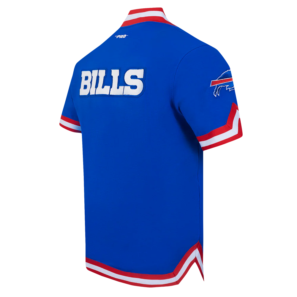 NFL BUFFALO BILLS JOSH ALLEN #17 CLASSIC MEN'S WARM UP JACKET (ROYAL BLUE/RED) - Image 4