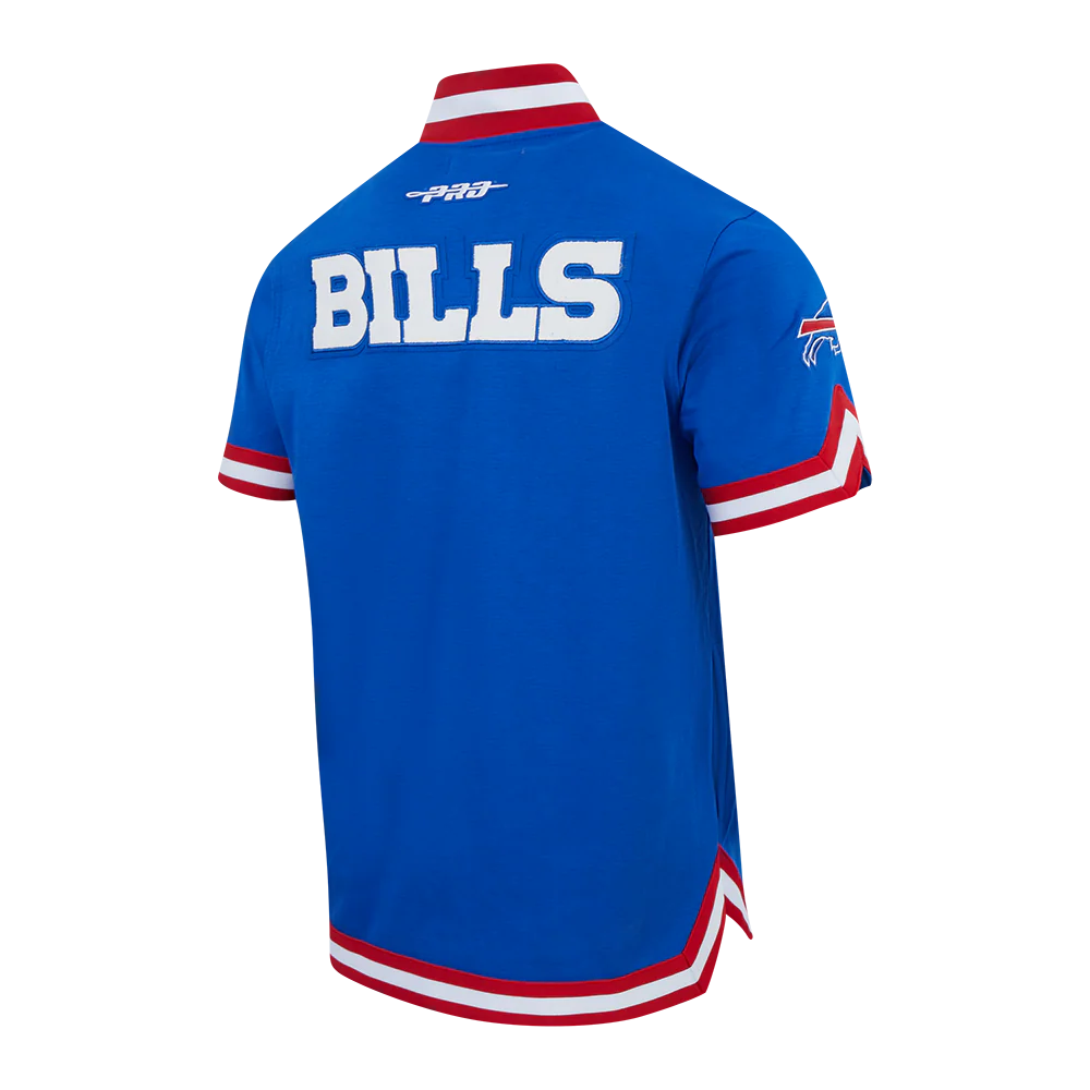 NFL BUFFALO BILLS JOSH ALLEN #17 CLASSIC PNN MEN'S DK WARM UP JACKET (ROYAL BLUE/RED) - Image 4