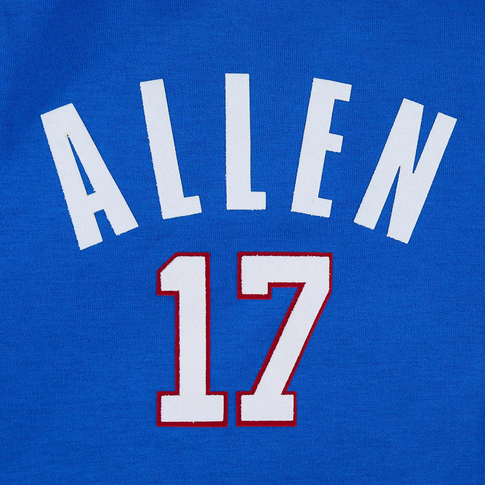 NFL BUFFALO BILLS JOSH ALLEN #17 CLASSIC PNN MEN'S DK WARM UP JACKET (ROYAL BLUE/RED) - Image 8