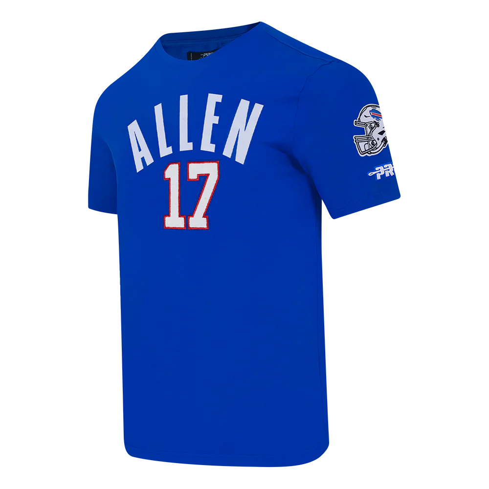 NFL BUFFALO BILLS JOSH ALLEN #17 CLASSIC PNN MEN'S SJ TEE (ROYAL BLUE) - Image 3