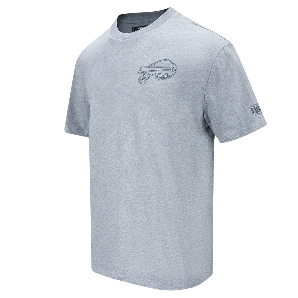 NFL BUFFALO BILLS NEUTRAL MEN'S DROP SHOULDER TEE (DARK HEATHER GRAY) - Image 2