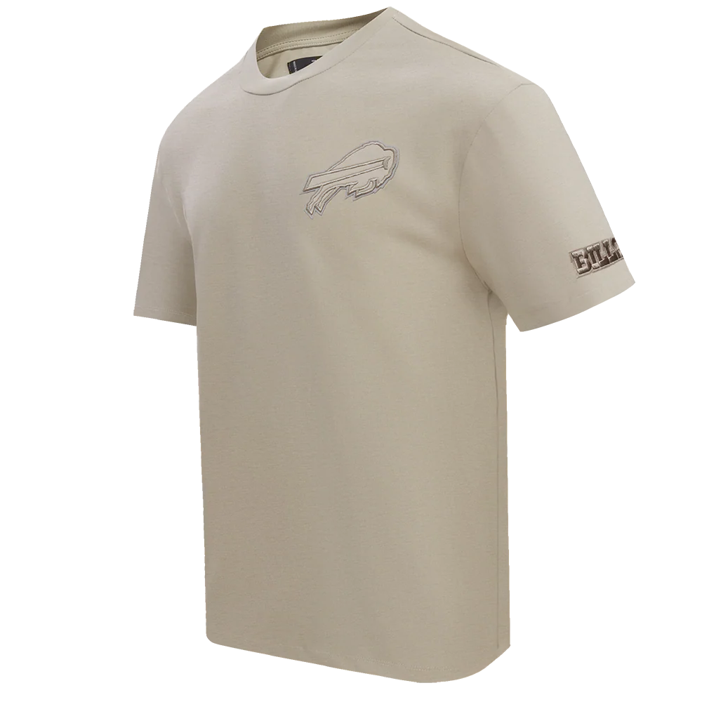 NFL BUFFALO BILLS NEUTRAL COTTON JERSEY DROP SHOULDER TEE (TAUPE) - Image 2