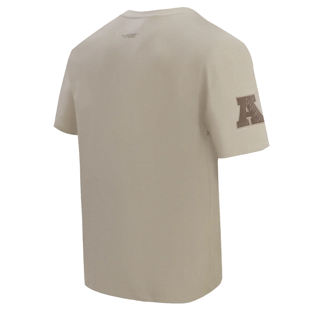 NFL BUFFALO BILLS NEUTRAL COTTON JERSEY DROP SHOULDER TEE (TAUPE) - Image 3