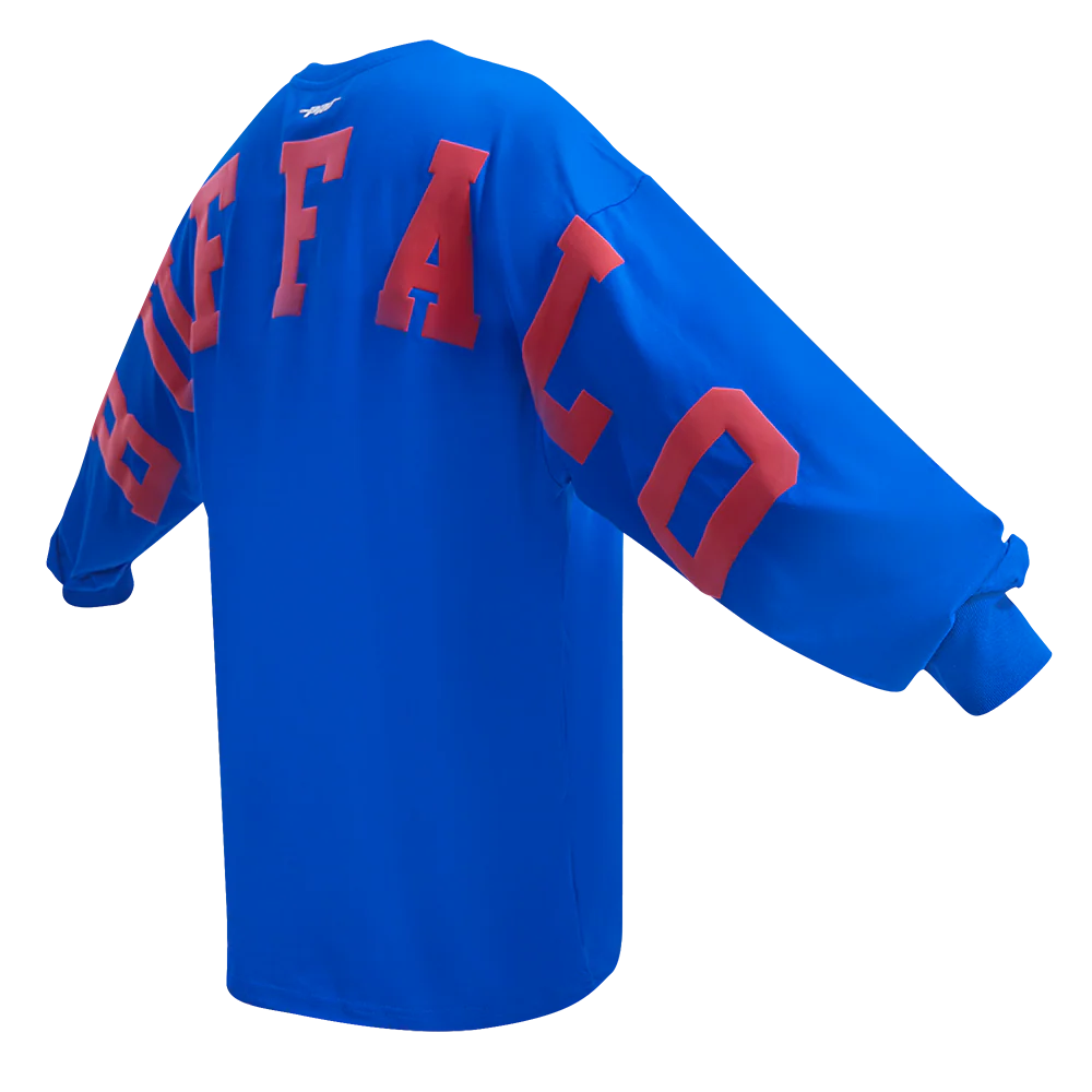 NFL BUFFALO BILLS WINGSPAN MEN'S DROP SHOULDER LONG SLEEVE TEE (ROYAL BLUE) - Image 10