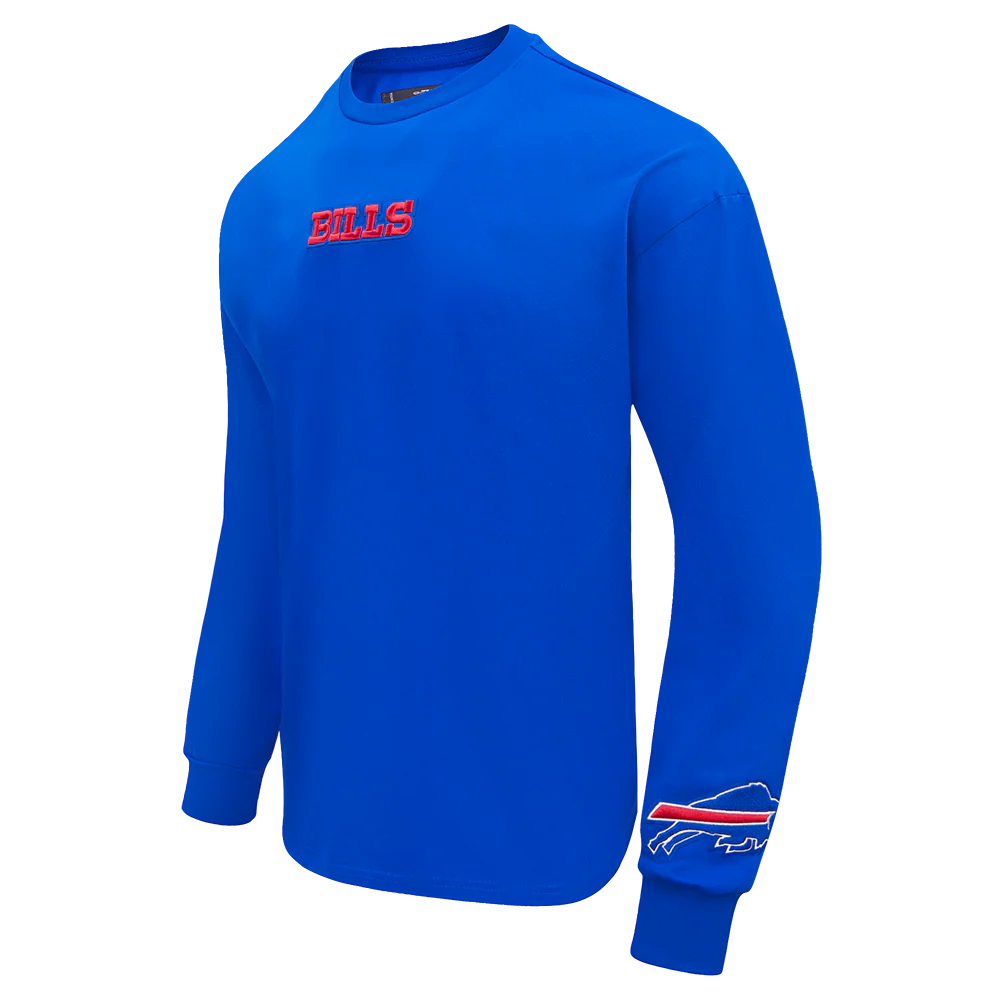 NFL BUFFALO BILLS WINGSPAN MEN'S DROP SHOULDER LONG SLEEVE TEE (ROYAL BLUE) - Image 4