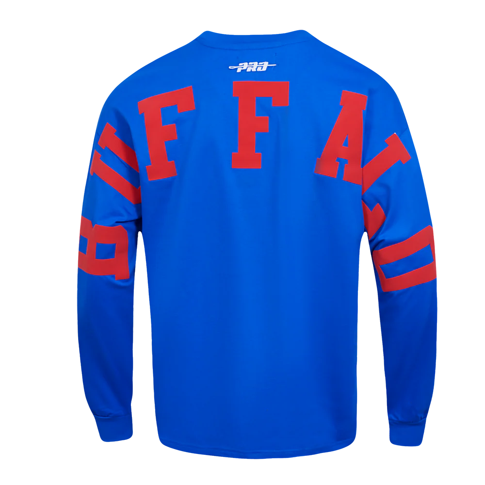 NFL BUFFALO BILLS WINGSPAN MEN'S DROP SHOULDER LONG SLEEVE TEE (ROYAL BLUE) - Image 5
