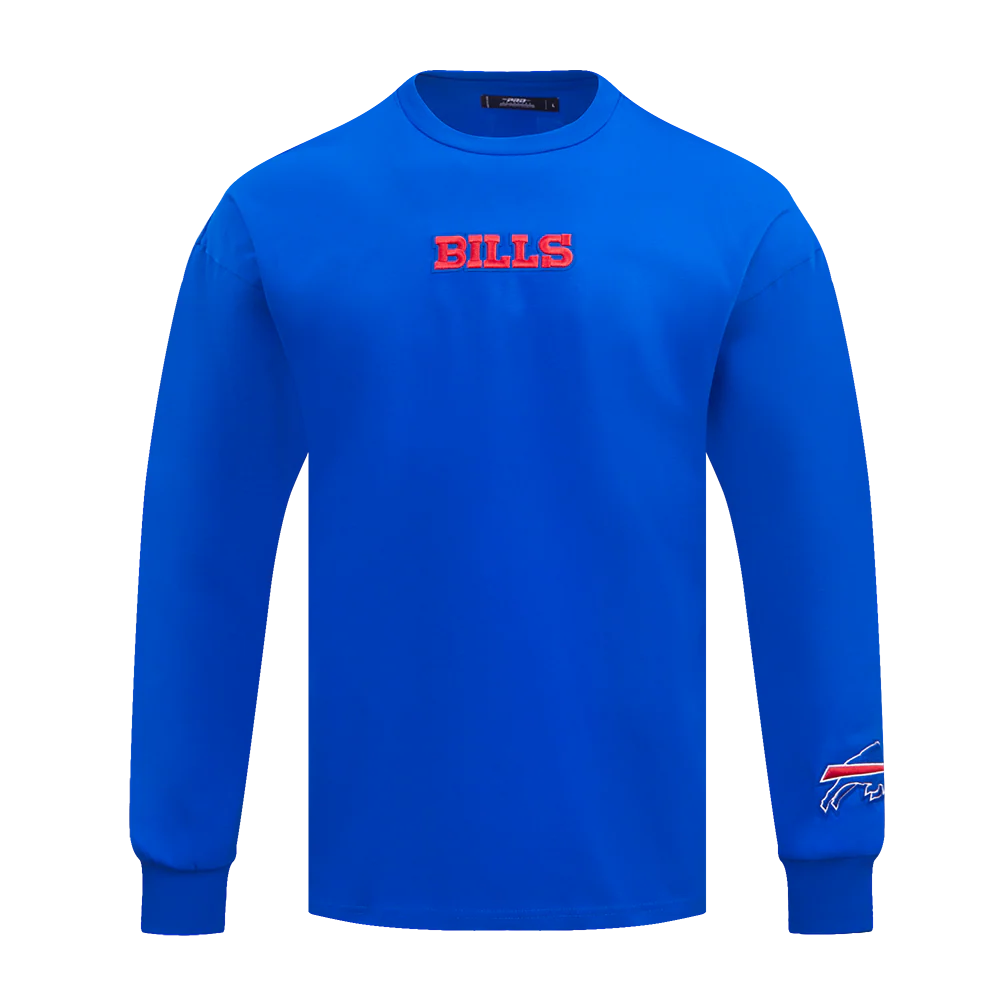 NFL BUFFALO BILLS WINGSPAN MEN'S DROP SHOULDER LONG SLEEVE TEE (ROYAL BLUE) - Image 8