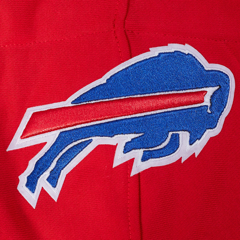NFL BUFFALO BILLS SCRIPT TAIL MEN'S RIB FLC PO HOODIE (RED) - Image 9