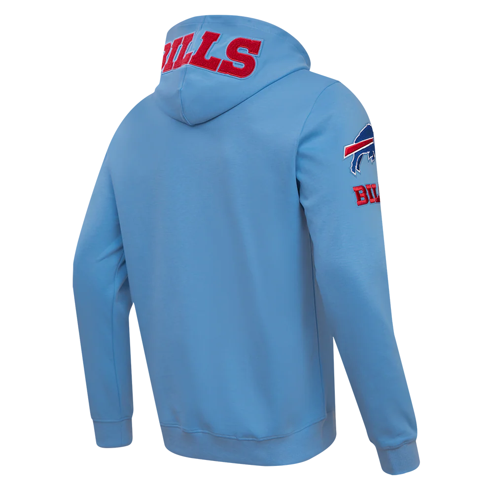 NFL BUFFALO BILLS CLASSIC CHENILLE MEN'S PO HOODIE (UNIVERSITY BLUE) - Image 3