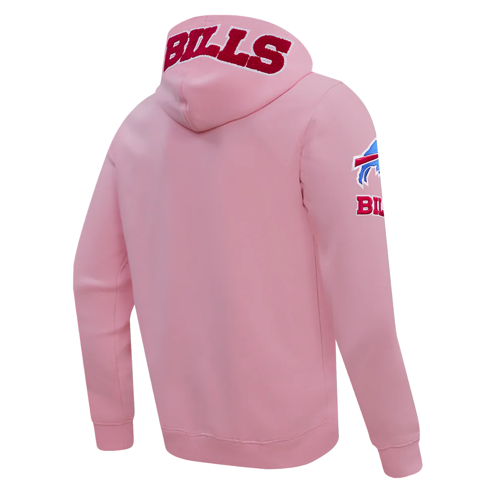 NFL BUFFALO BILLS CLASSIC CHENILLE FULL ZIP HOODIE  (PINK) - Image 3