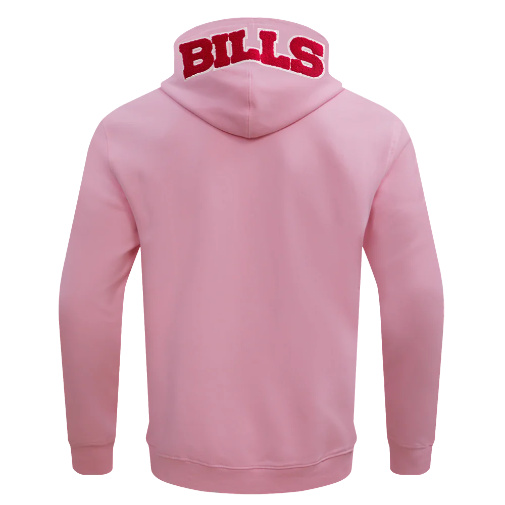 NFL BUFFALO BILLS CLASSIC CHENILLE FULL ZIP HOODIE  (PINK) - Image 4