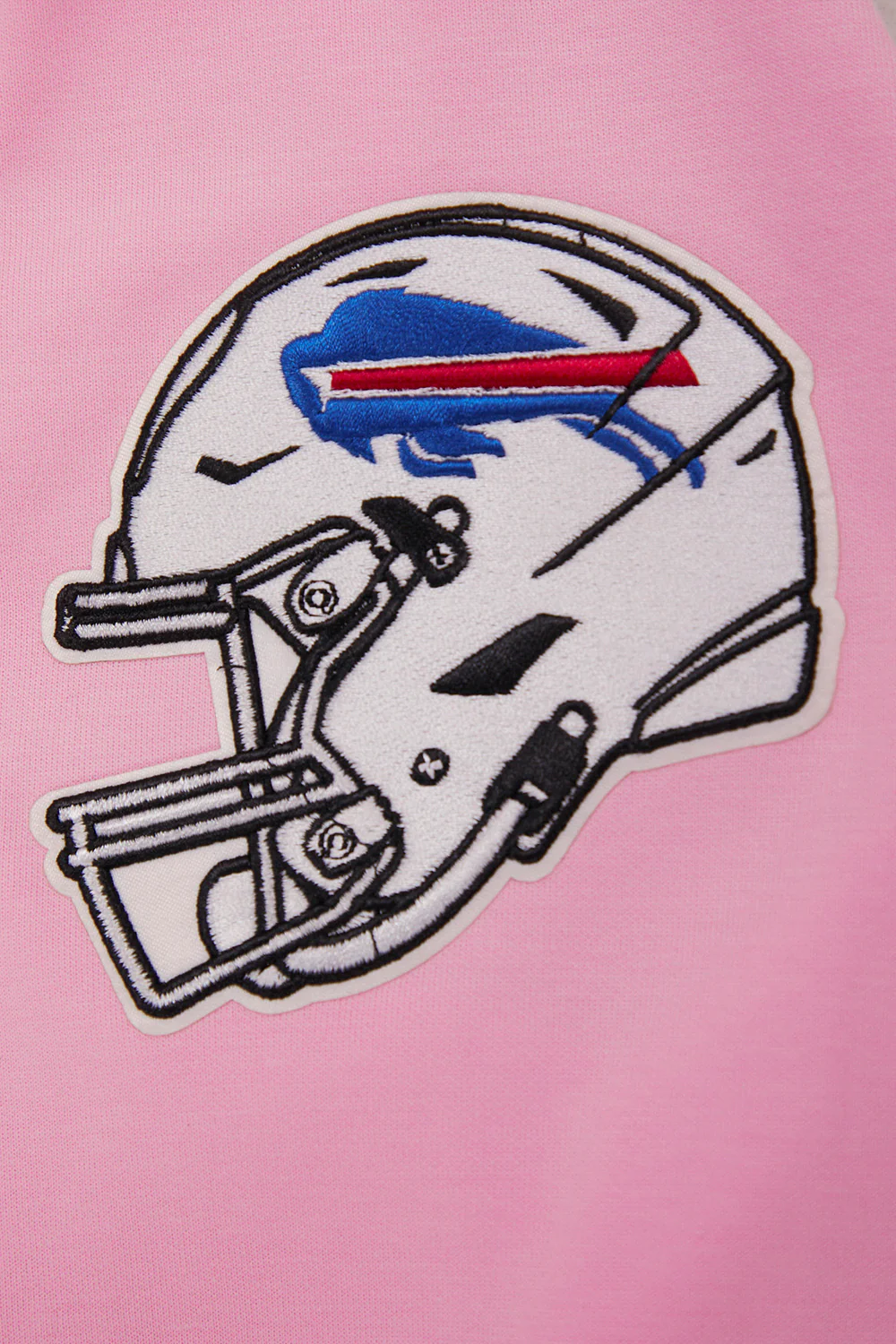 NFL BUFFALO BILLS CLASSIC CHENILLE FULL ZIP HOODIE  (PINK) - Image 7