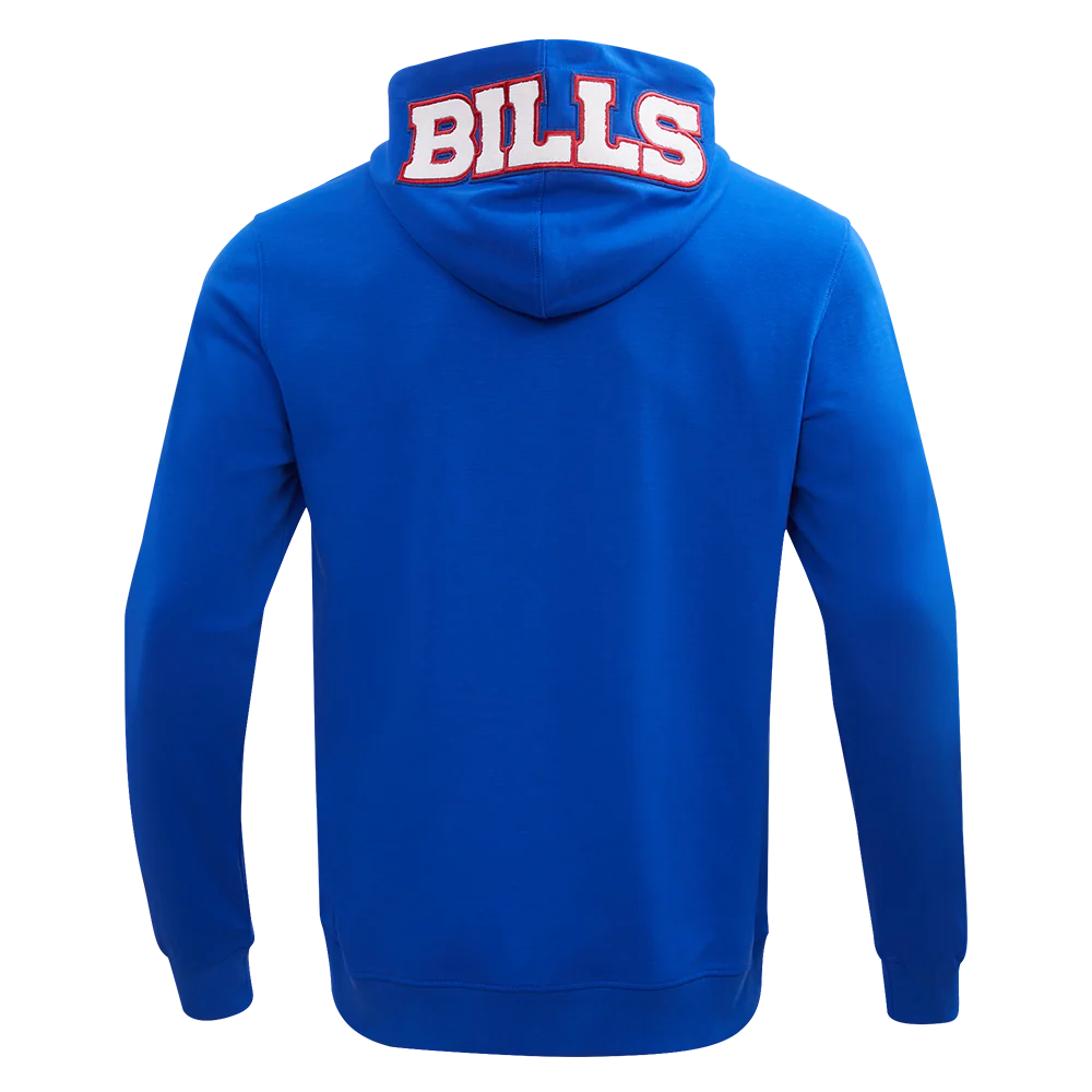 NFL BUFFALO BILLS CLASSIC CHENILLE FULL ZIP HOODIE (ROYAL BLUE) - Image 4