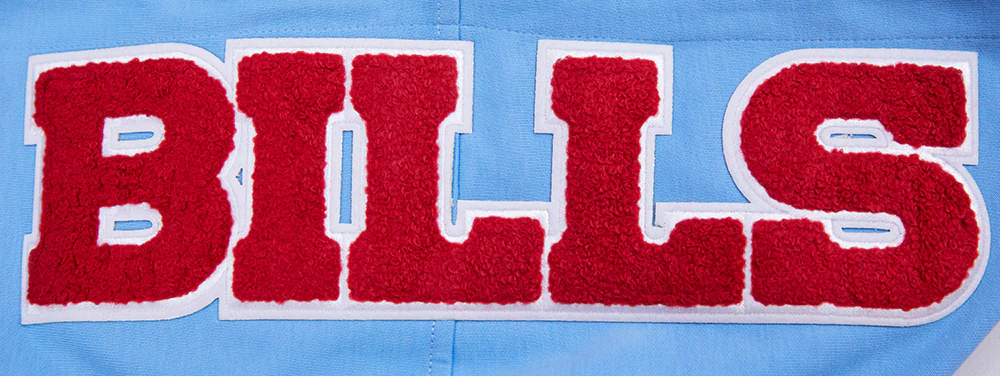 NFL BUFFALO BILLS CLASSIC CHENILLE FULL ZIP HOODIE (UNIVERSITY BLUE) - Image 8