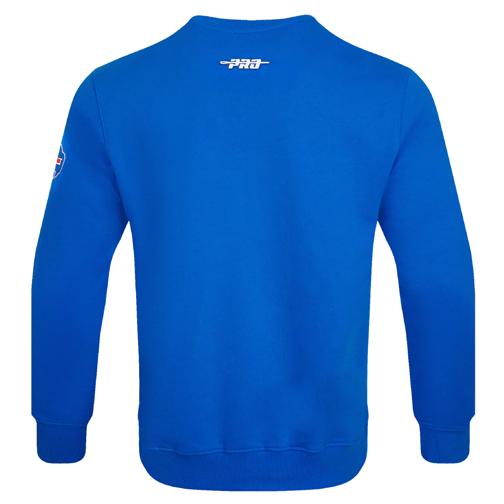 NFL BUFFALO BILLS OLD ENGLISH MEN'S CREWNECK (ROYAL BLUE) - Image 5