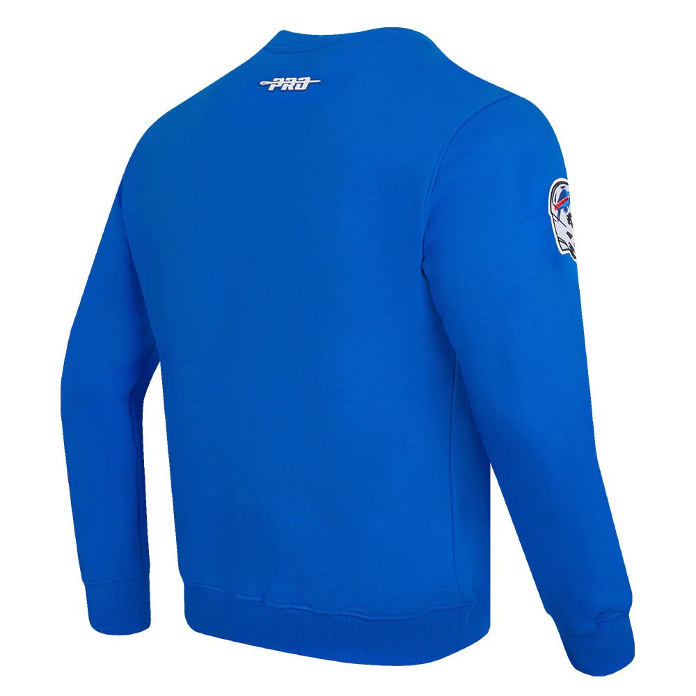 NFL BUFFALO BILLS OLD ENGLISH MEN'S CREWNECK (ROYAL BLUE) - Image 6