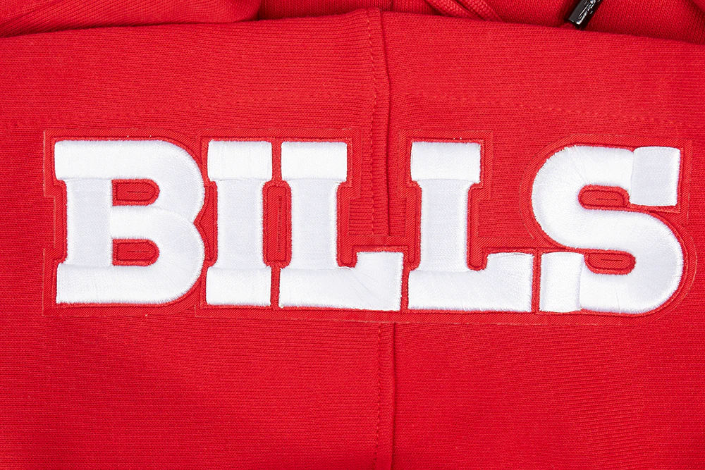 NFL BUFFALO BILLS OLD ENGLISH MEN'S PULLOVER HOODIE (RED) - Image 10