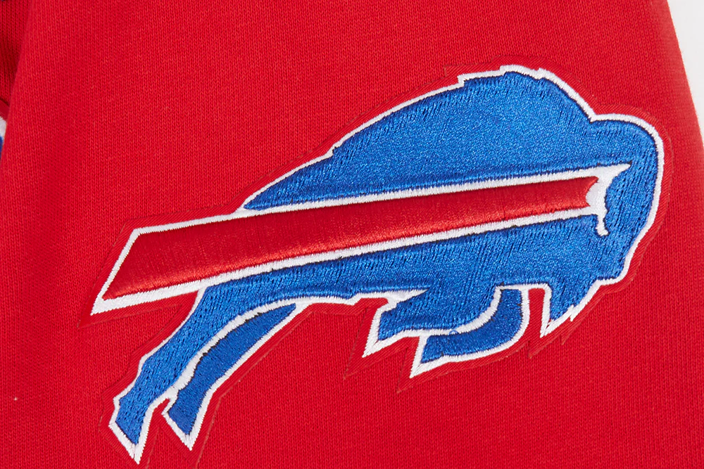 NFL BUFFALO BILLS OLD ENGLISH MEN'S PULLOVER HOODIE (RED) - Image 8