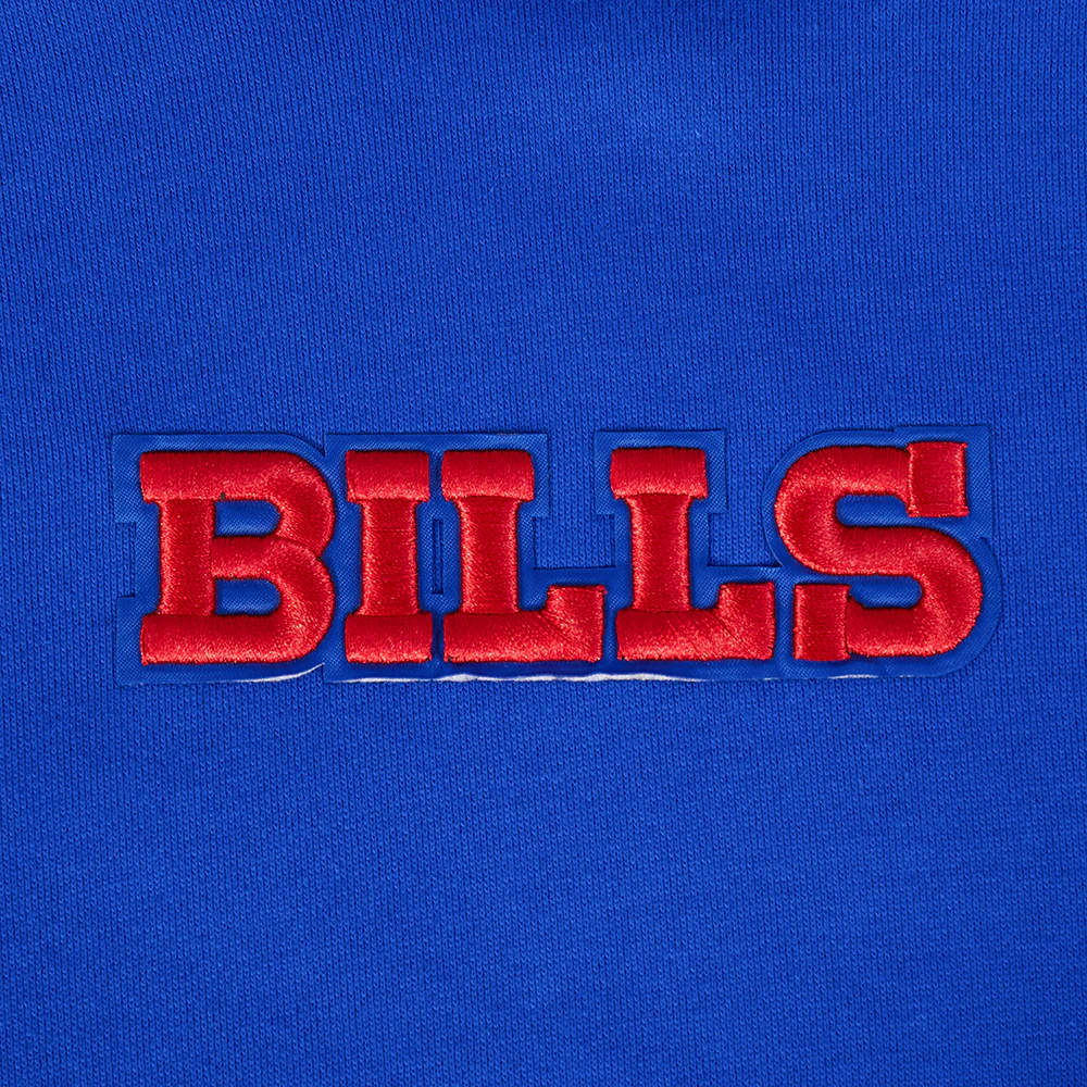 NFL BUFFALO BILLS WINGSPAN MEN'S DROP SHOULDER FLEECE PULLOVER HOODIE (ROYAL BLUE) - Image 8