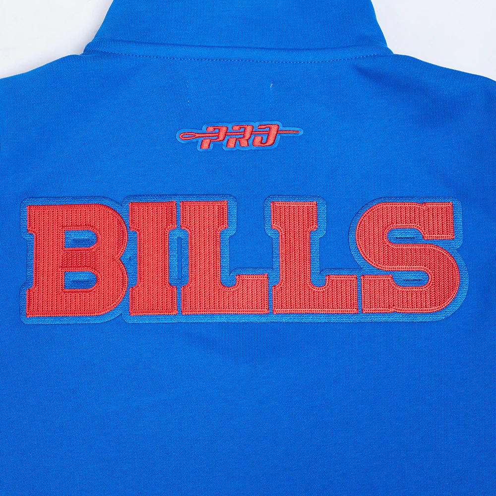 NFL BUFFALO BILLS CITY ARCH MEN'S FLC 1/4 ZIP (ROYAL BLUE) - Image 8