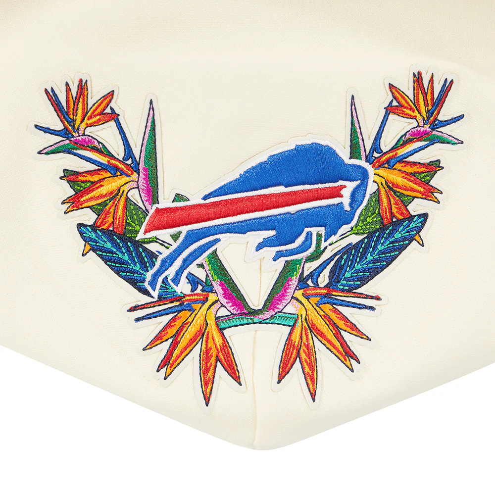 NFL BUFFALO BILLS PARADISE MEN'S PULL OVER HOODIE (EGGSHELL) - Image 8