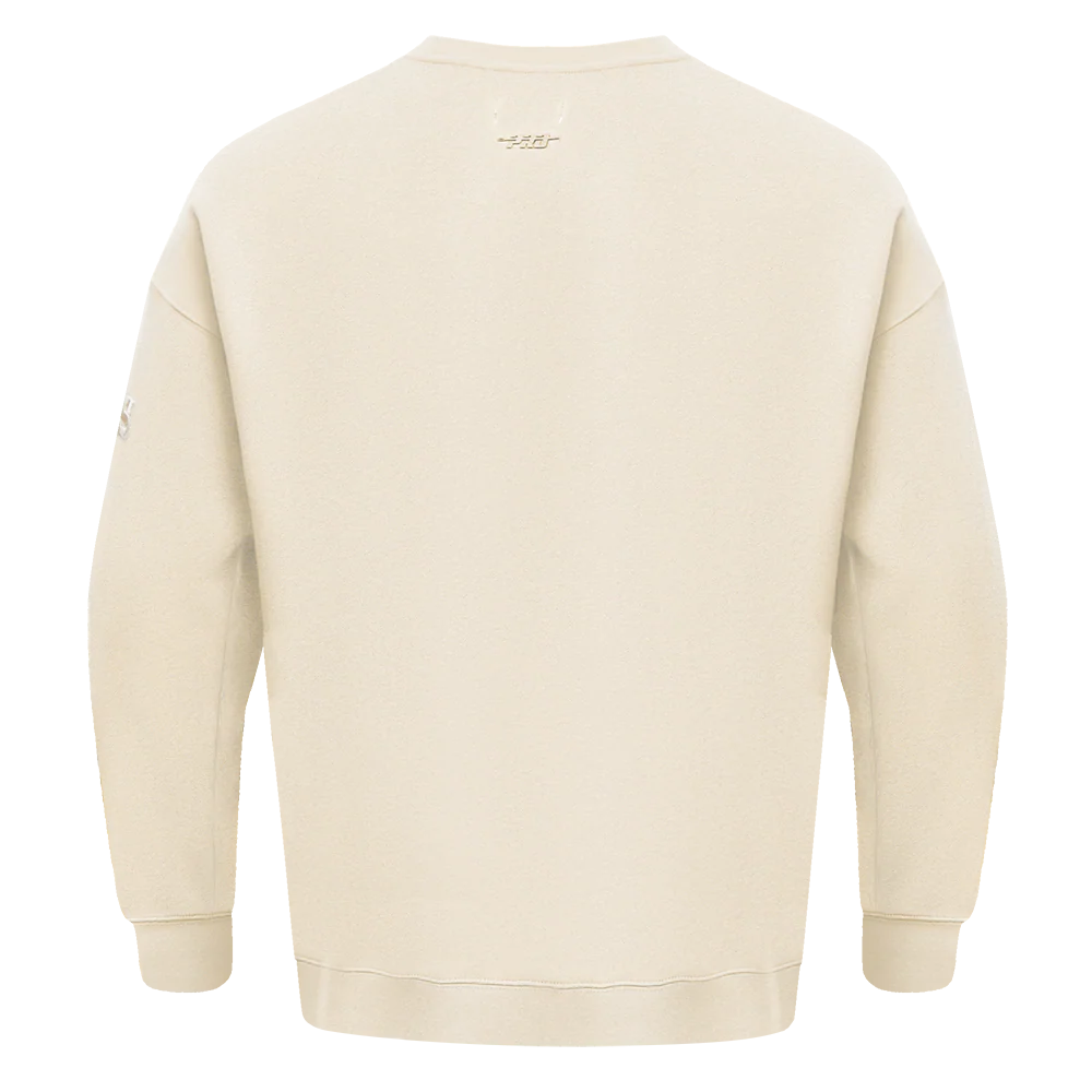 NFL BUFFALO BILLS NEUTRAL DROP SHOULDER FLEECE CREWNECK (EGGSHELL) - Image 3