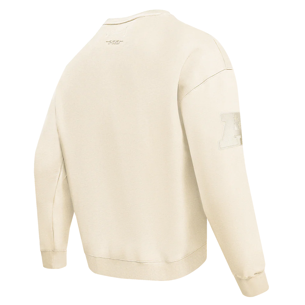 NFL BUFFALO BILLS NEUTRAL DROP SHOULDER FLEECE CREWNECK (EGGSHELL) - Image 4