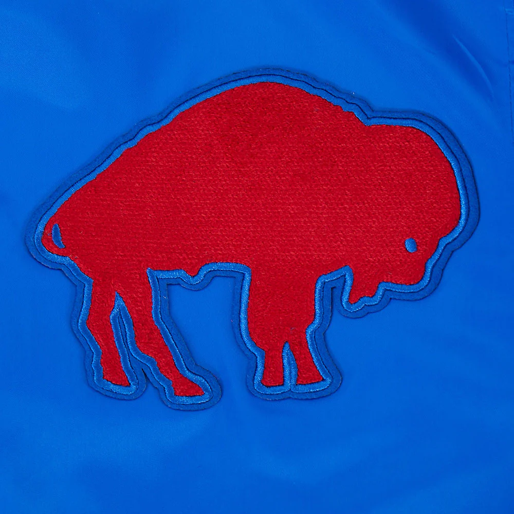 NFL BUFFALO BILLS MODERN ORIGINALS MEN'S SATIN JACKET (ROYAL BLUE) - Image 6