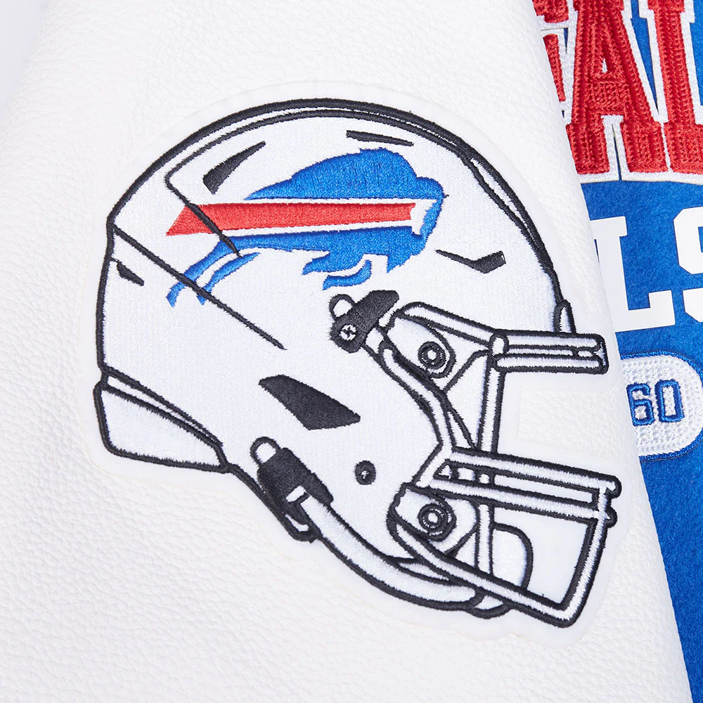 NFL BUFFALO BILLS CITY ARCH MEN'S WOOL VARSITY JACKET (ROYAL BLUE/WHITE) - Image 5