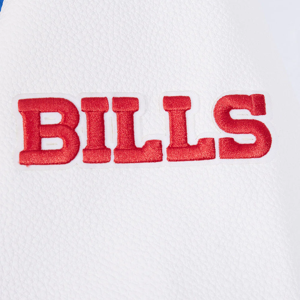 NFL BUFFALO BILLS CITY ARCH MEN'S WOOL VARSITY JACKET (ROYAL BLUE/WHITE) - Image 6