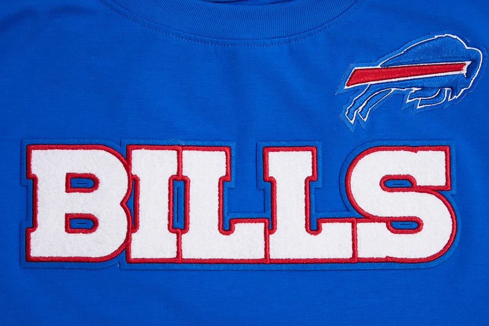 NFL BUFFALO BILLS CLASSIC SHORT SLEEVE WOMEN'S SINGLE JERSEY SLIM FIT TEE (ROYAL BLUE) - Image 5