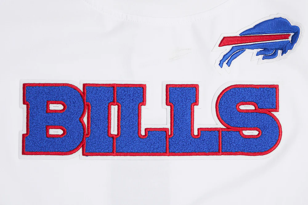 NFL BUFFALO BILLS CLASSIC SINGLE JERSEY SLIM FIT TEE (WHITE) - Image 5