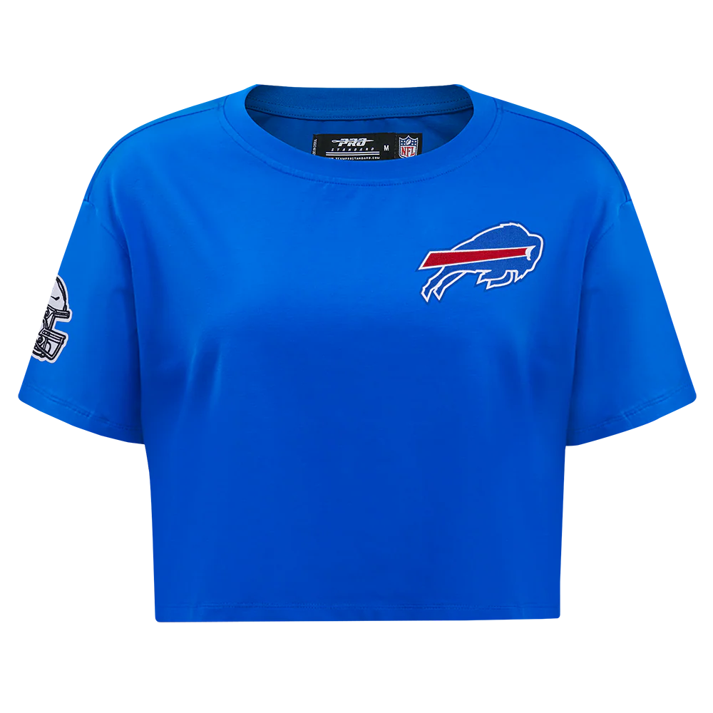 NFL BUFFALO BILLS MASHUP WOMEN'S BOXY TEE (ROYAL BLUE)