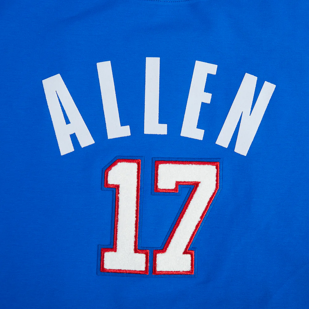 NFL BUFFALO BILLS JOSH ALLEN #17 CLASSIC PNN WOMEN'S SJ BOXY TEE (ROYAL BLUE) - Image 6