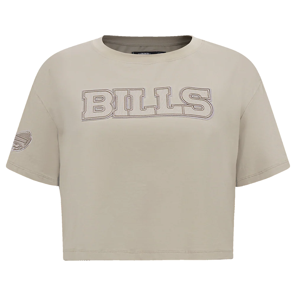 NFL BUFFALO BILLS NEUTRAL WOMEN'S BOXY TEE (TAUPE)