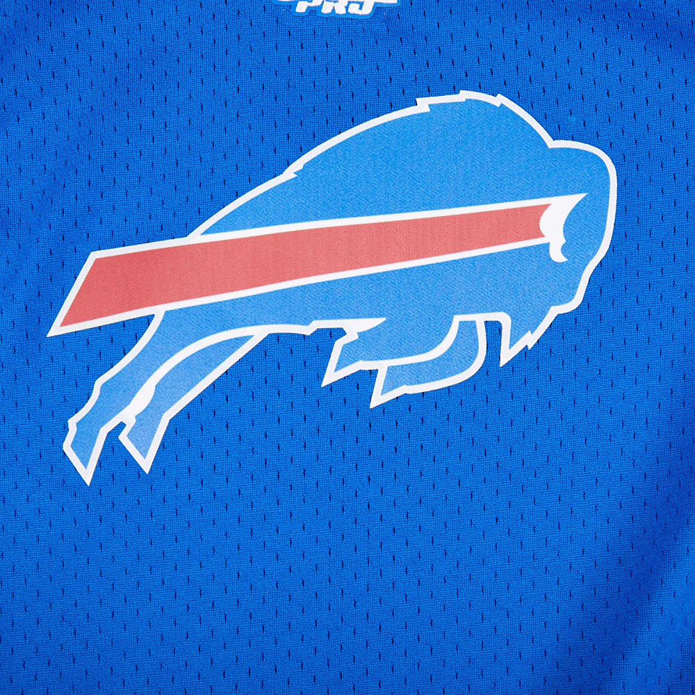 NFL BUFFALO BILLS CLASSIC BIG BOYS MESH BUTTON DOWN SHIRT (ROYAL BLUE/RED) - Image 14