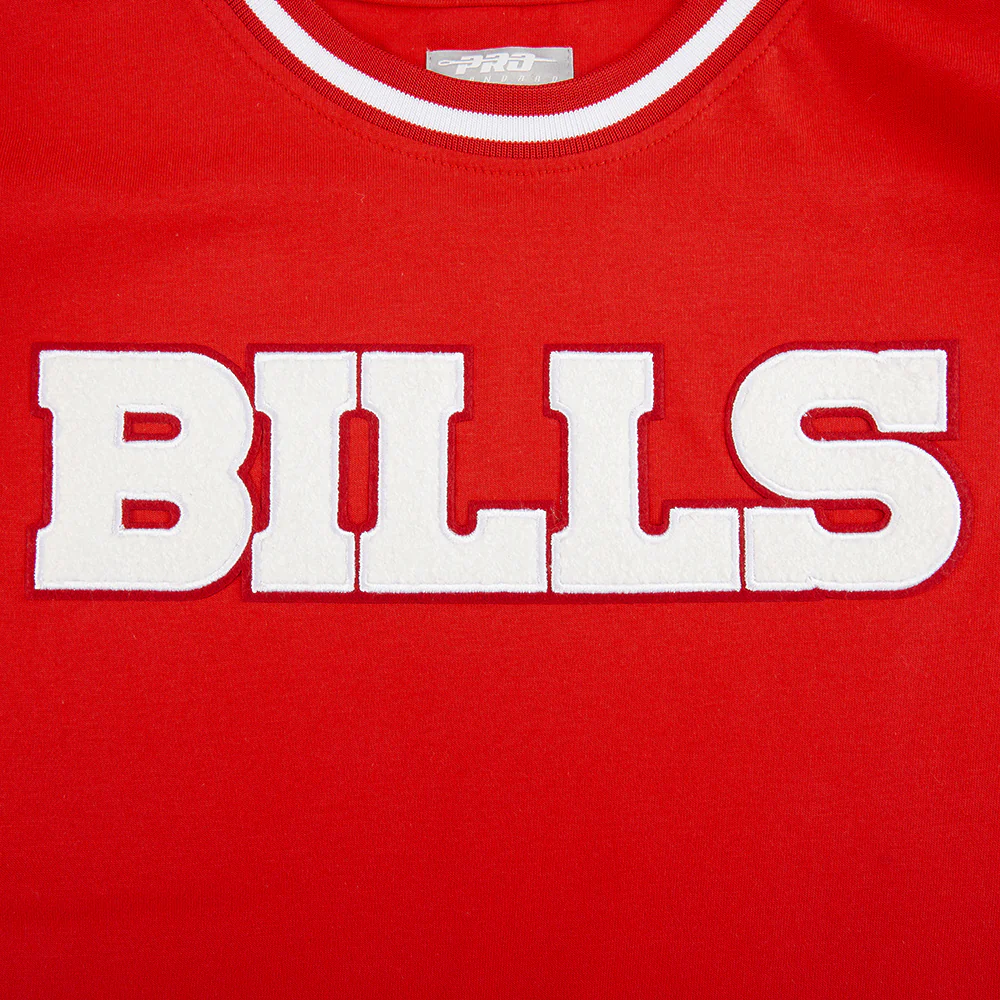 NFL BUFFALO BILLS CLASSIC BIG BOYS SHORT SLEEVE STRIPED RIB TEE (RED) - Image 14