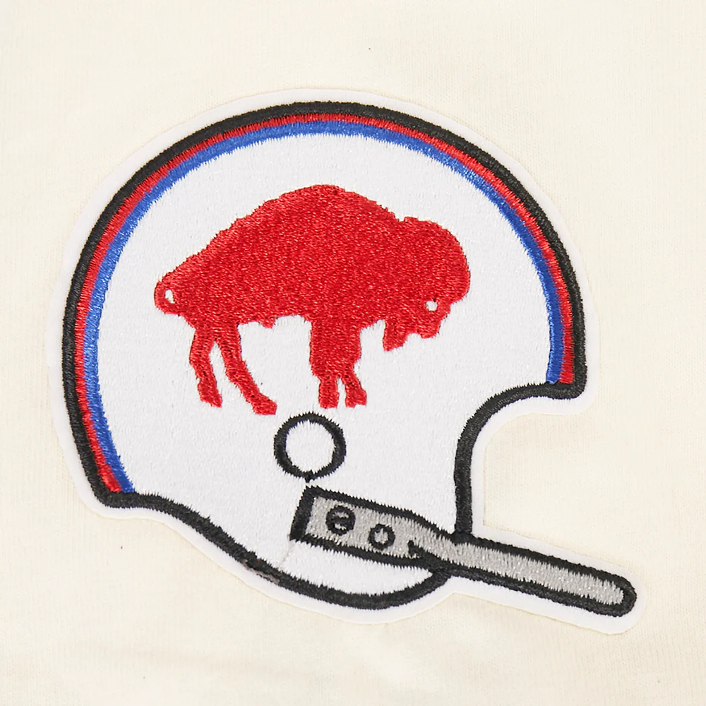 NFL BUFFALO BILLS RETRO CLASSIC BIG BOY'S SS STRIPED RIB TEE (EGGSHELL/ROYAL BLUE) - Image 6