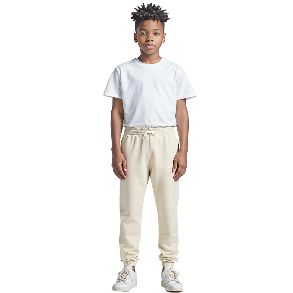 NFL BUFFALO BILLS NEUTRAL BIG BOYS FLC SWEATPANT (EGGSHELL) - Image 3