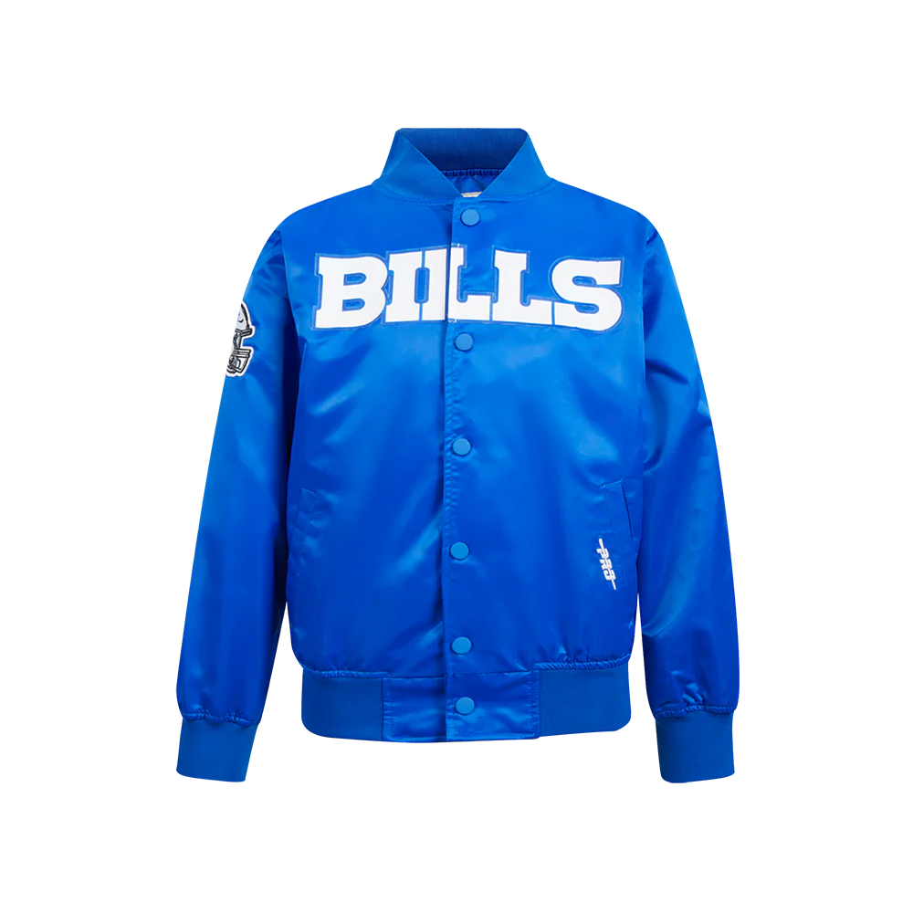NFL BUFFALO BILLS CLASSIC BIG BOYS SATIN JACKET (ROYAL BLUE) - Image 3