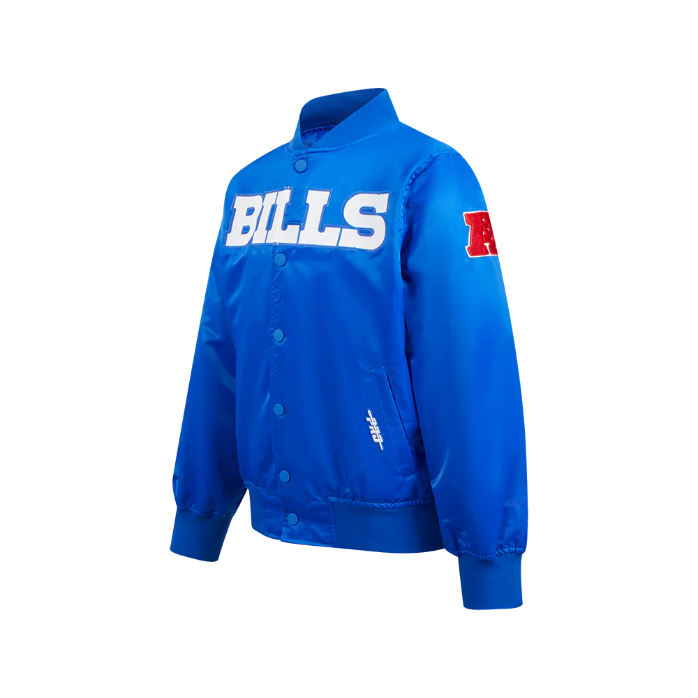 NFL BUFFALO BILLS CLASSIC BIG BOYS SATIN JACKET (ROYAL BLUE) - Image 4