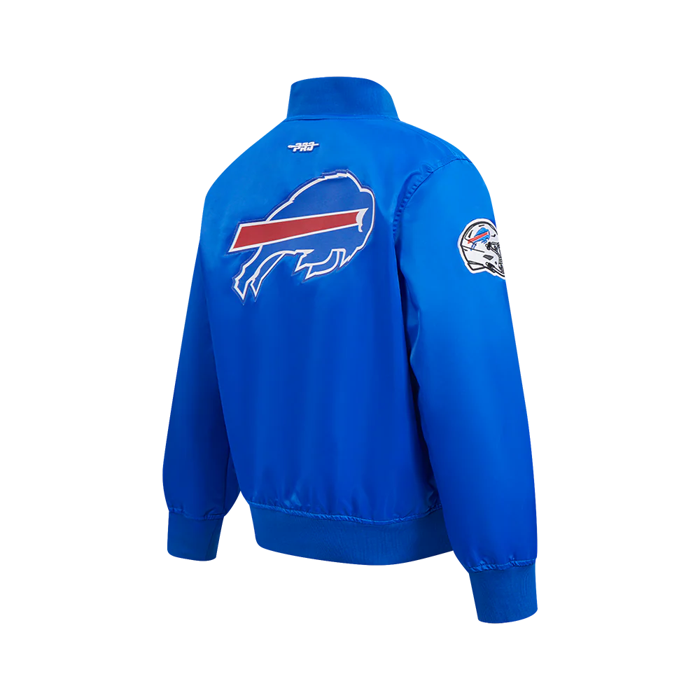 NFL BUFFALO BILLS CLASSIC BIG BOYS SATIN JACKET (ROYAL BLUE) - Image 6