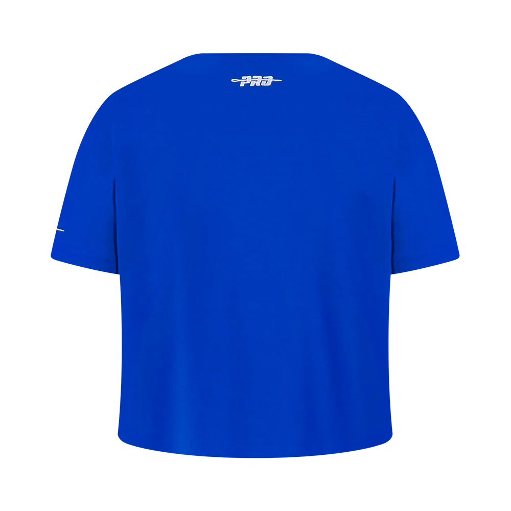 NFL BUFFALO BILLS RETRO CLASSIC BIG GIRLS SHORT SLEEVE BOXY TEE (ROYAL BLUE) - Image 3