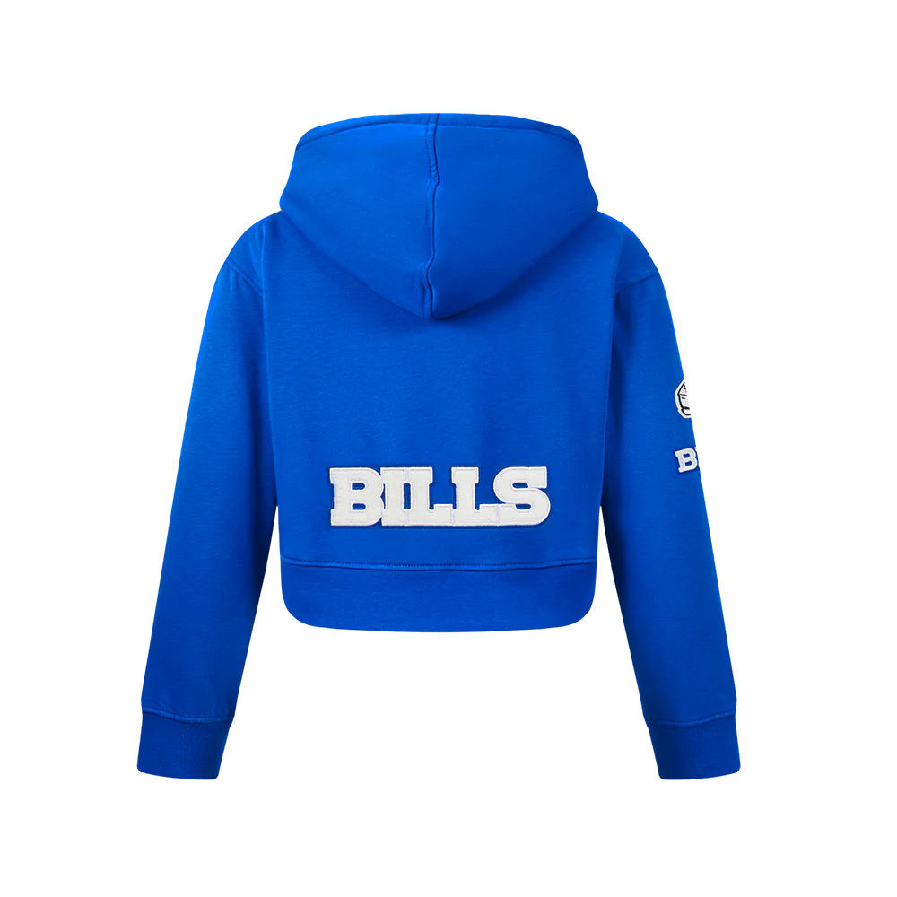 NFL BUFFALO BILLS CLASSIC BIG GIRLS FLEECE FULL ZIP HOODIE (ROYAL BLUE) - Image 3