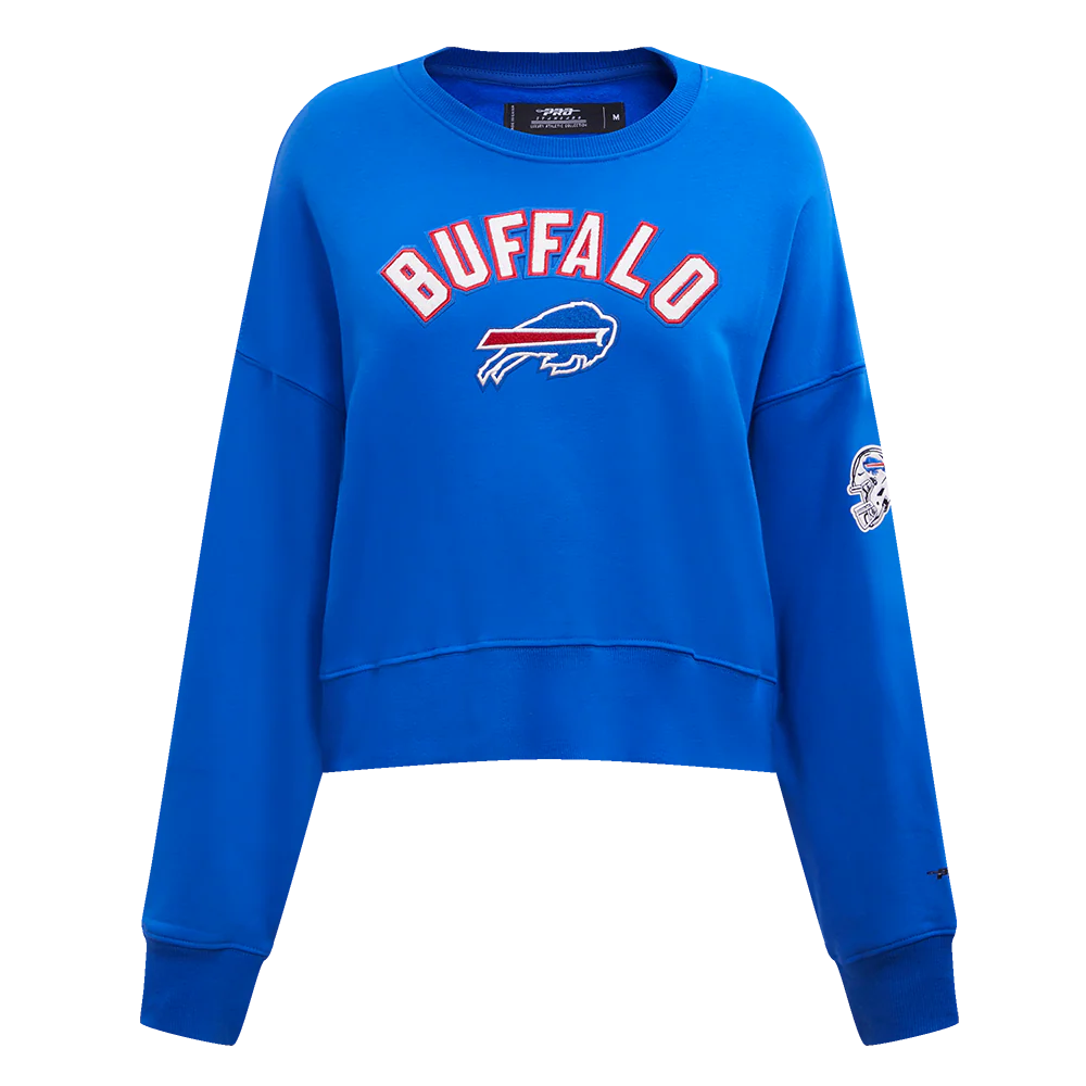 NFL BUFFALO BILLS CLASSIC WOMEN'S FLEECE CREWNECK (ROYAL BLUE)