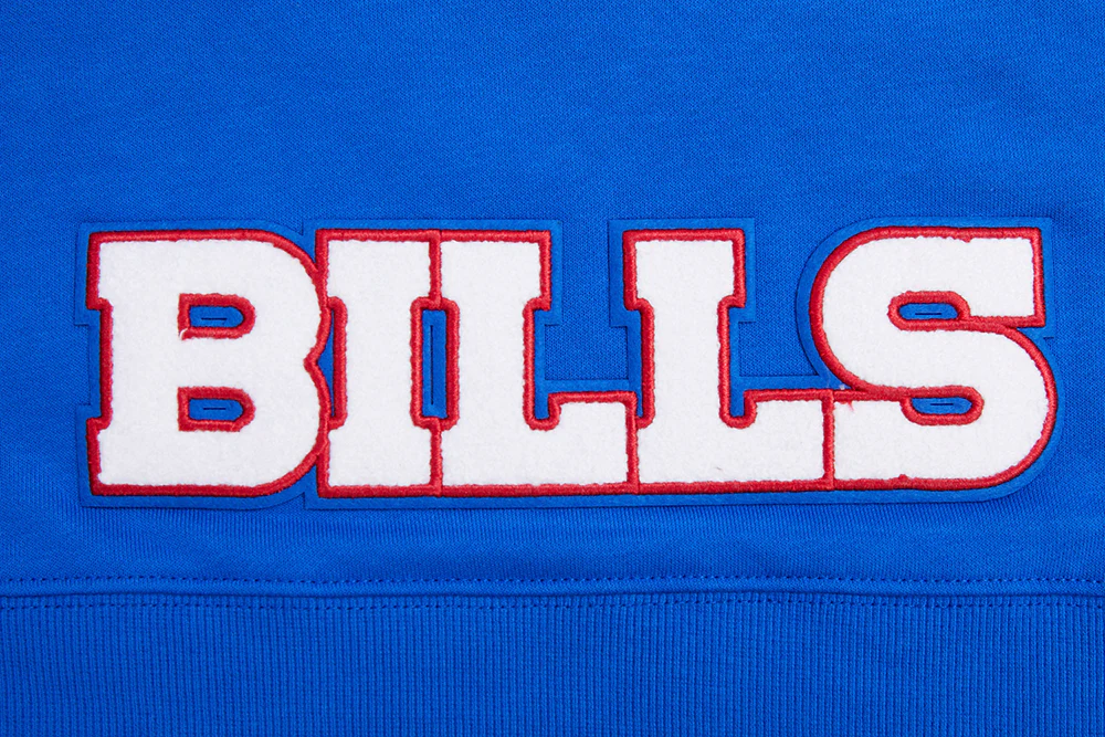 NFL BUFFALO BILLS CLASSIC WOMEN'S FLEECE CROPPED PULLOVER HOODIE (ROYAL BLUE) - Image 7